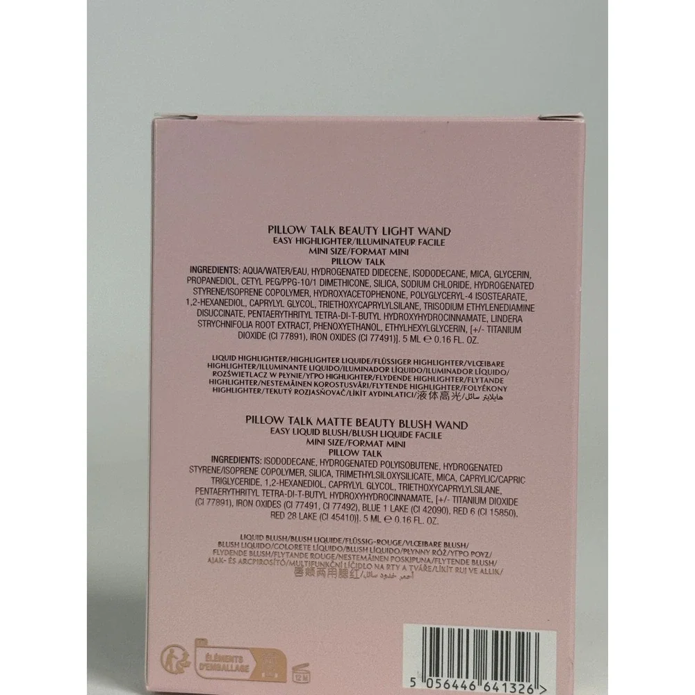 Charlotte Tilbury Pillow Talk Iconic Blush Glow Kit Liquid Highlighter Mini New
